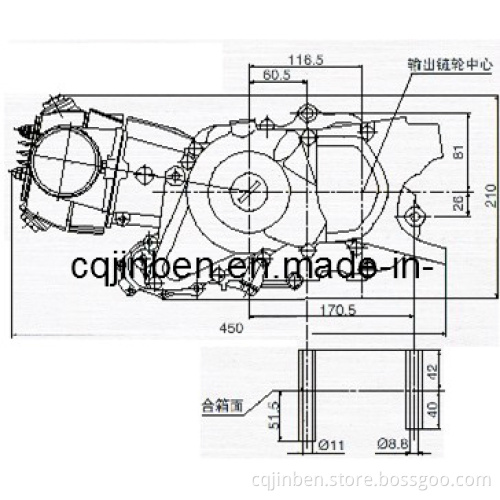 Motorcycle Engine China 50/70/90/100/110/125cc